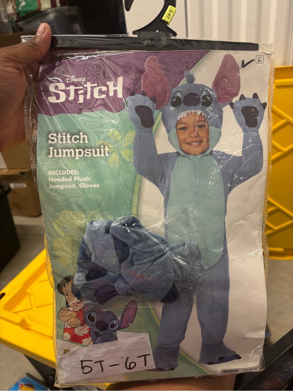Disney Lilo & Stitch Toddler Costume Jumpsuit 5T-6T Spirit Halloween